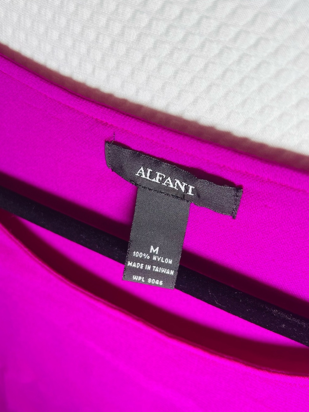 Alfani Fuchsia Scoop Neck Three-quarter SleeveBlouse - Picture 6 of 6
